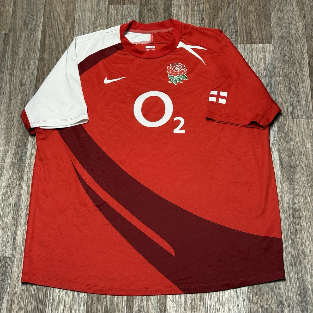 Nike England Rugby O2 T-shirt Size XXL Mens 2XL