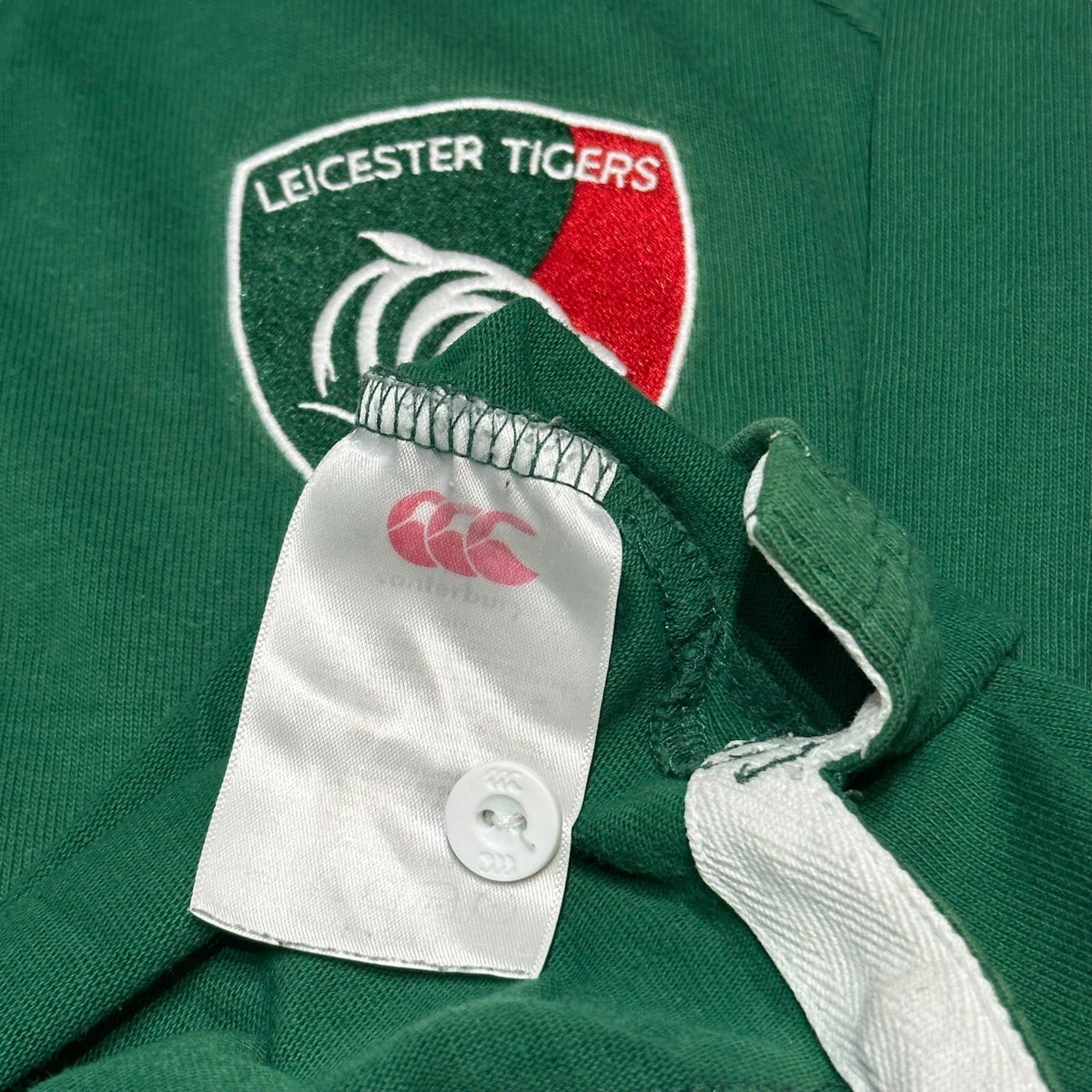 Leicester Tigers 2013 2014 Home Rugby Union Shirt Canterbury Size L