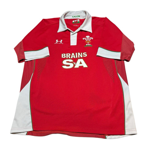 Wales 2009 Home Rugby Union Shirt  Under Armour Adult Size Large