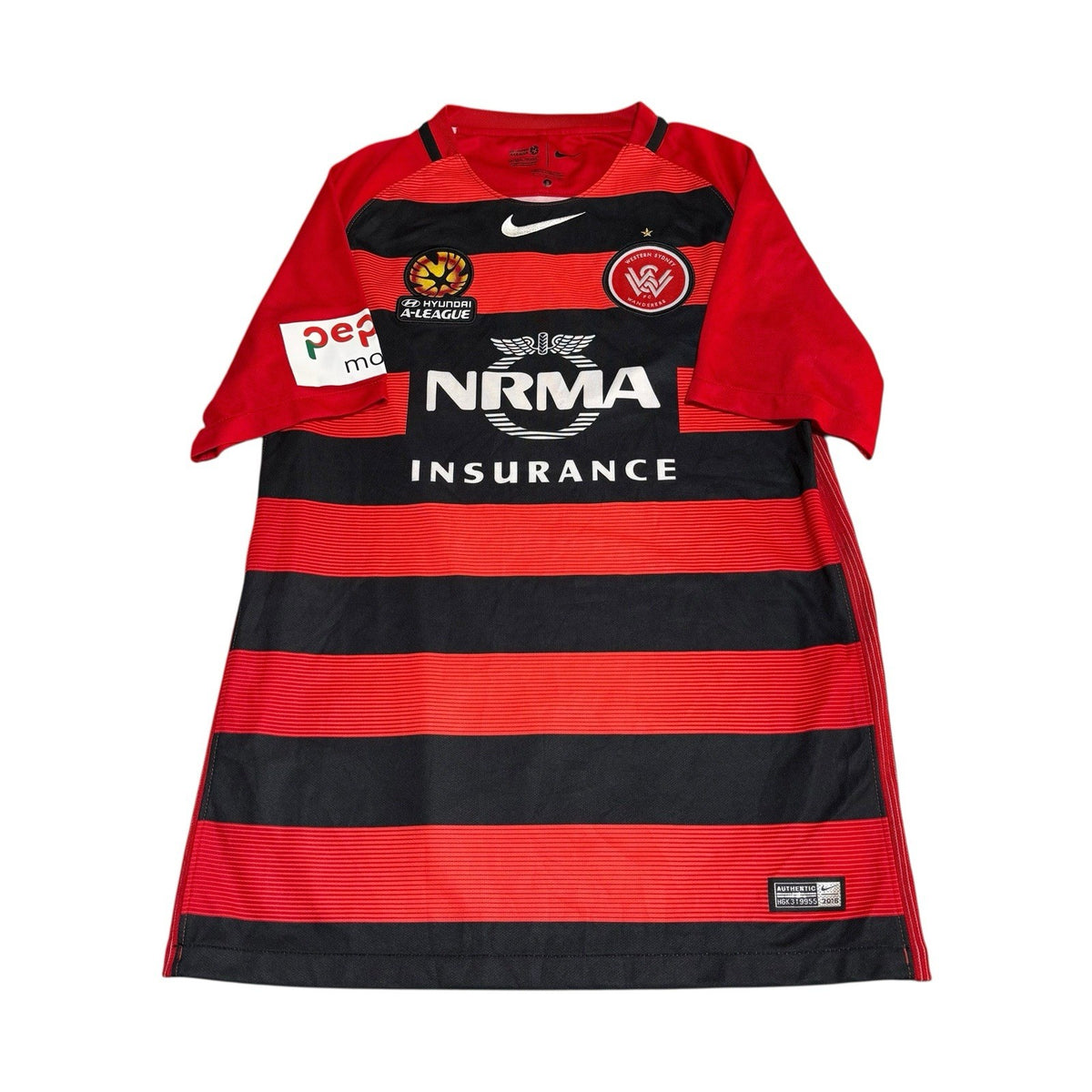 Western Sydney Wanderers Shirt Home 2016 Nike A-League Soccer Jersey Small