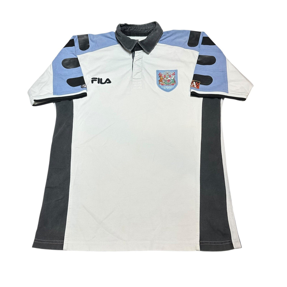 CARDIFF 1999/2000 RUGBY UNION JERSEY FILA VINTAGE SHIRT SIZE M ADULT