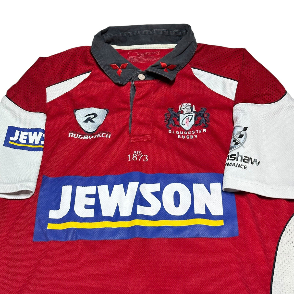 Gloucester Rugby Home Shirt 2007/2008/2009 Rugbytech Jersey Top XXL