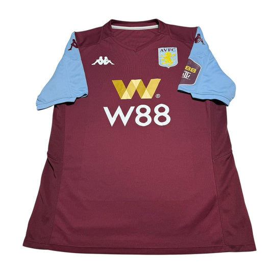 Aston Villa FC 2019/20 Home Football Shirt Mens Size Large Short Sleeve