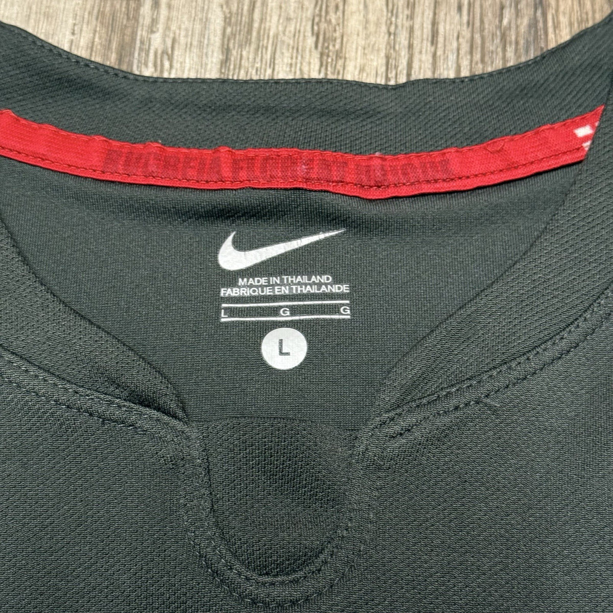Nike England Rugby Jersey Large Adults Grey Red Jersey Top