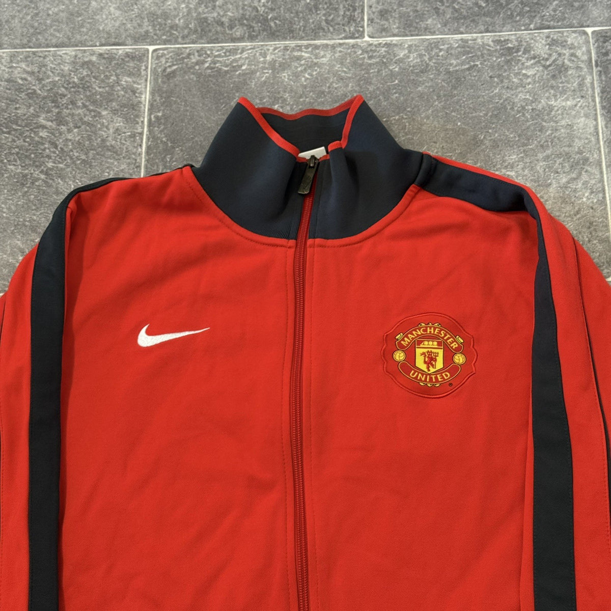 Adidas Manchester United Soccer Track Jacket Large Adults Full Zip 2013 Jersey