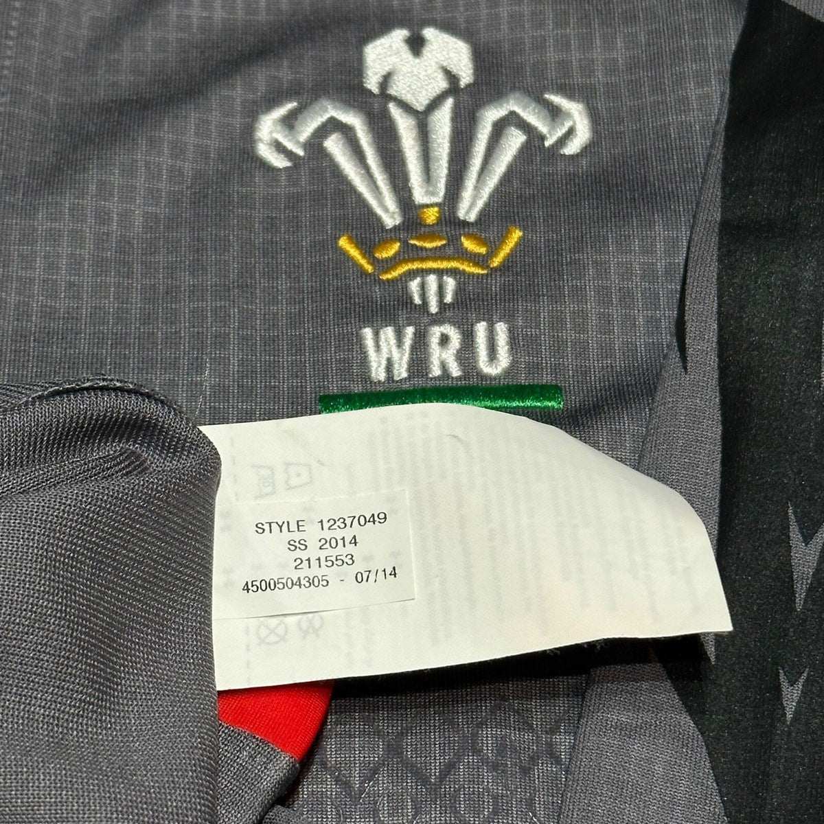 Wales Rugby Union Away Shirt 2013/2014 - Under Armour XL Jersey Grey Top