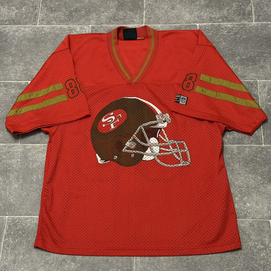 Vintage NFL San Francisco 49ers Football Jersey Shirt Number #88 CAMPRI XL ADULT