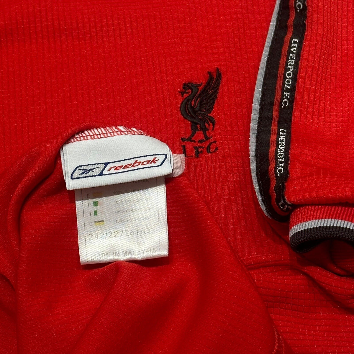 Liverpool Vintage Football Shirt Training Jersey Reebok Size Large Adults Reebok