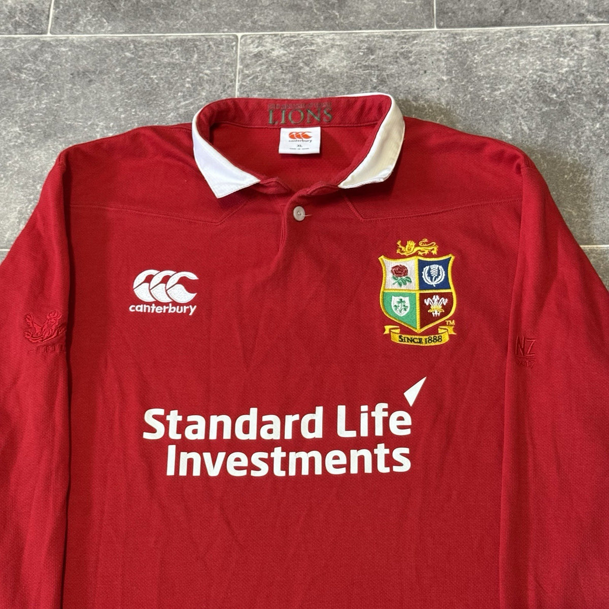 Canterbury British And Irish Lions Rugby Shirt Long Sleeve XL
