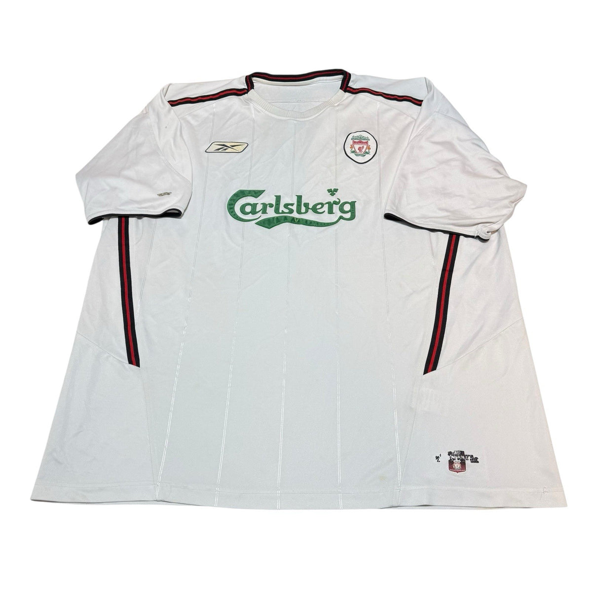LIVERPOOL 2003/2005 AWAY FOOTBALL SHIRT REEBOK SOCCER JERSEY SIZE XXL ADULT