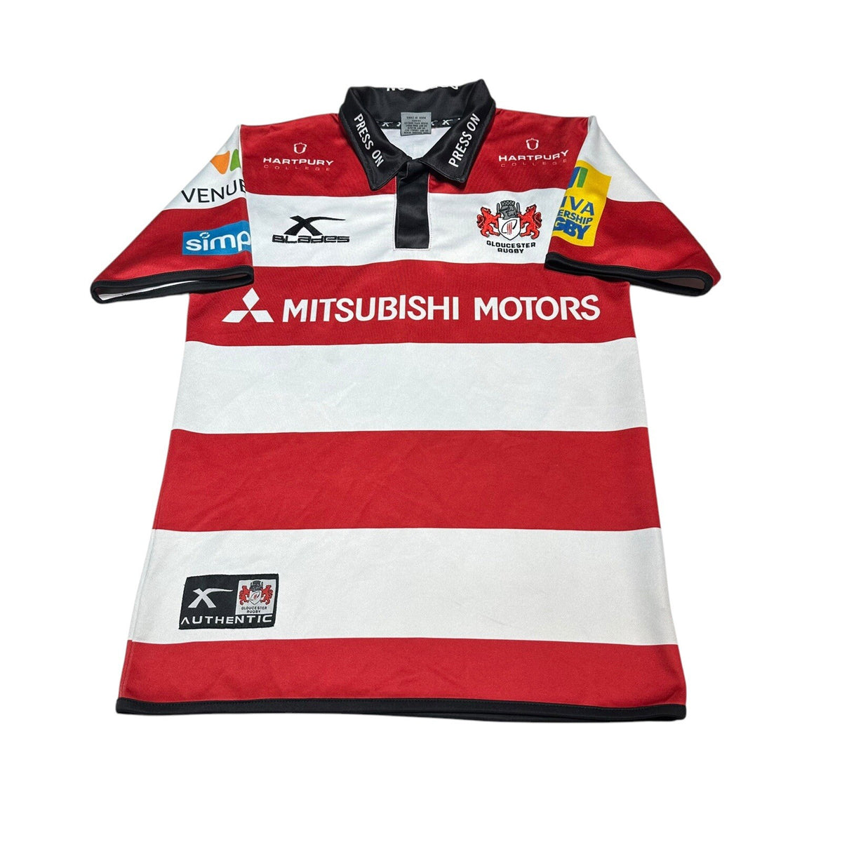 Gloucester Rugby Home Shirt 2016/2017 Womans 12 XBlades Jersey Top
