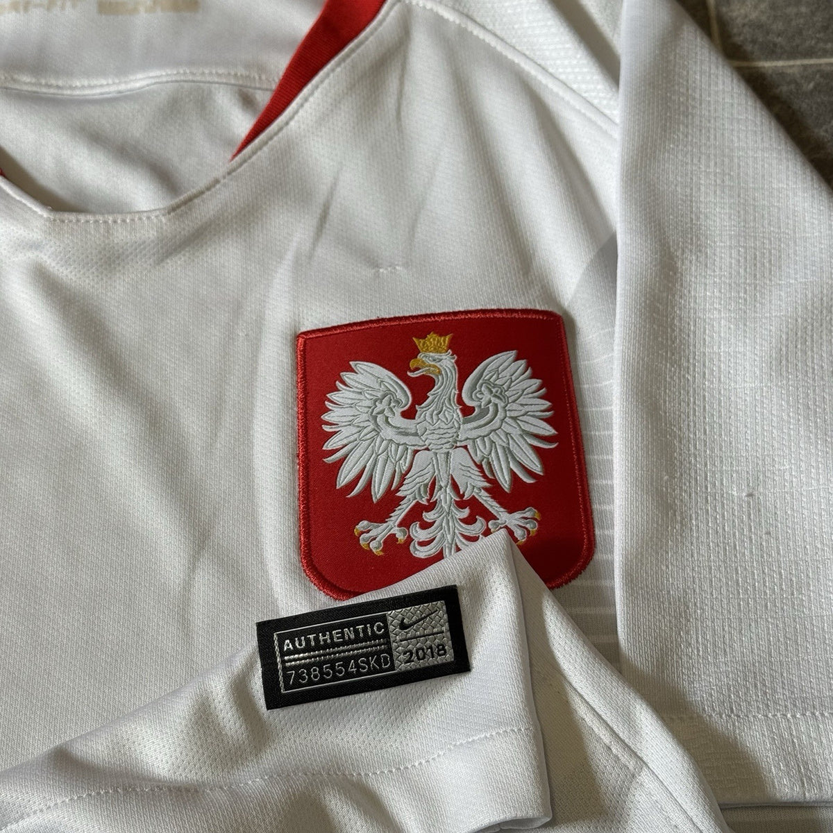 POLAND 2018 2019 HOME FOOTBALL SHIRT NIKE NATIONAL TEAM JERSEY SIZE SMALL