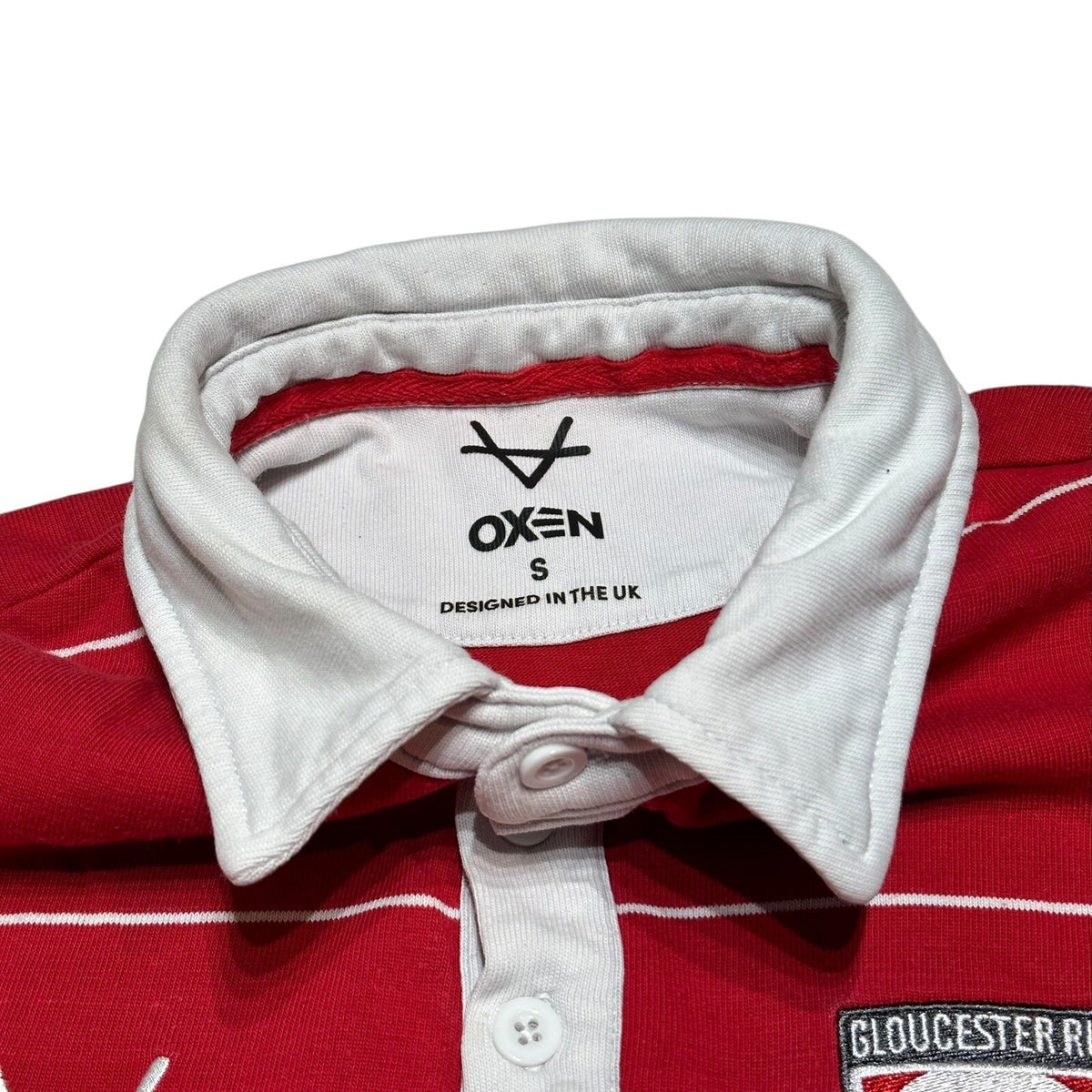 Gloucester Rugby Home Shirt 2020/2021 Oxen Small S Jersey Cotton Top