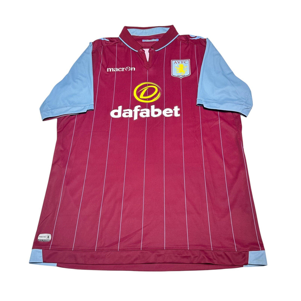 Aston Villa Macron 2014-15 Home Football Shirt Mens XL EU XXL