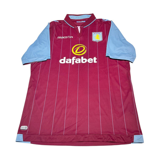 Aston Villa Macron 2014-15 Home Football Shirt Mens XL EU XXL