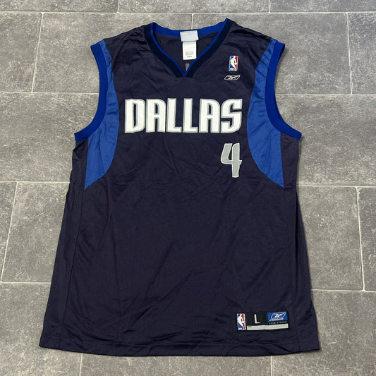 Vintage Reebok Dallas Mavericks #4 Michael Finley Mens Large Basketball Jersey