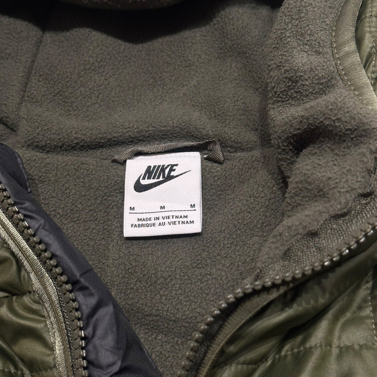 Nike X PSG Jacket Football Hoodie Coat Green/Olive Medium