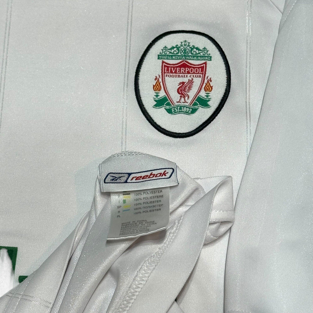 Reebok Liverpool FC 2003 2005 Away Shirt Football Carlsberg Men’s Size L/XL