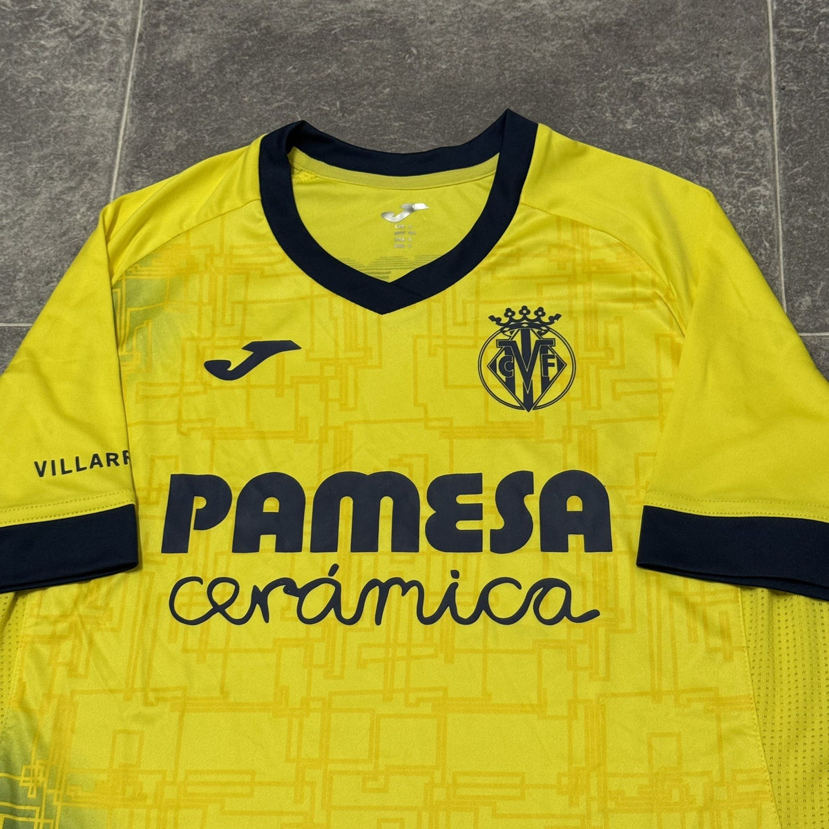 Villareal Football Shirt Small Adults Training Soccer Jersey JOMA