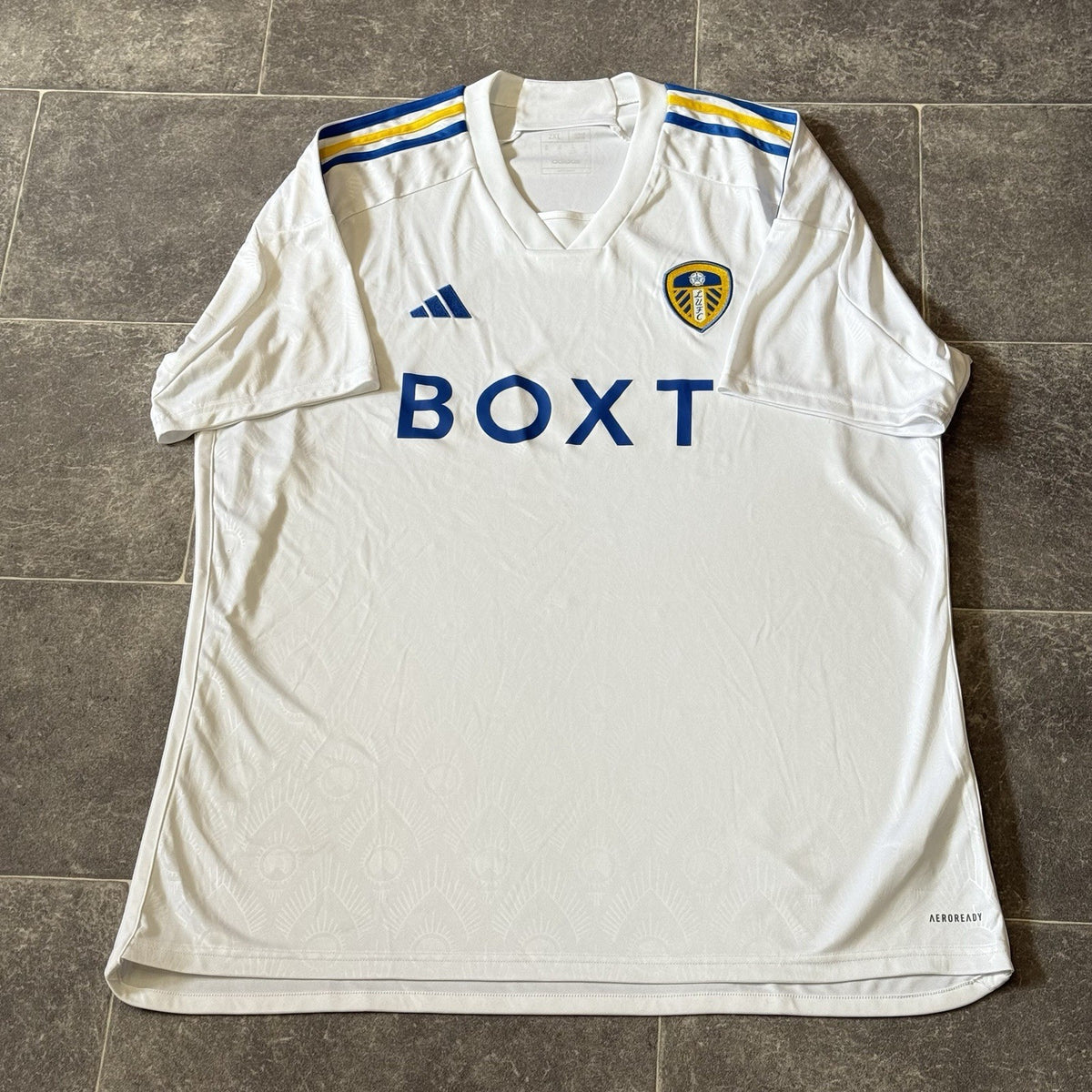 Leeds United 23/24 Home Football Shirt Adidas Authentic Size 2XL XXL