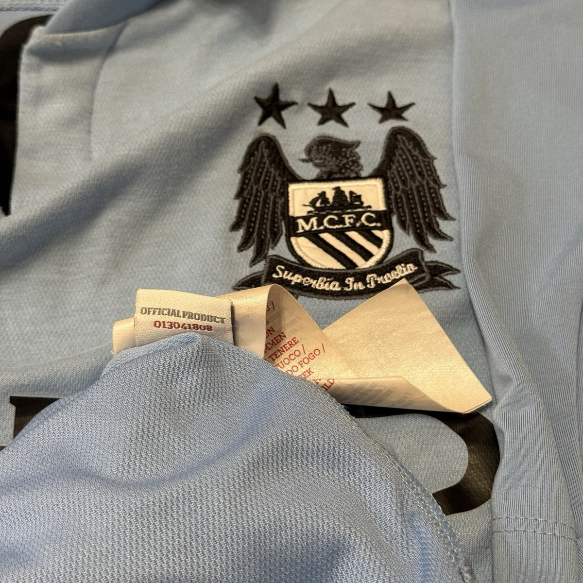 Signed Manchester City Football Shirt Home 2012/13 Men’s Medium 38”