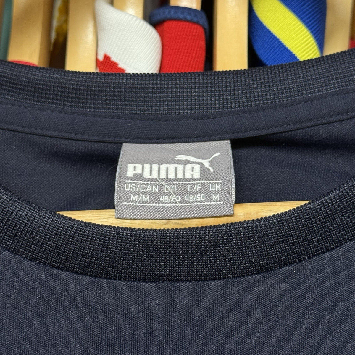 Red Bull Racing Shirt Mens Medium Blue Puma Aston Martin F1 Formula 1 Team