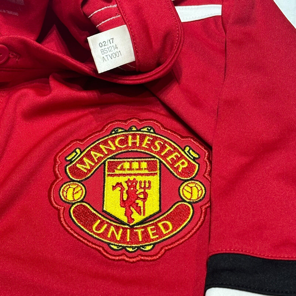 Manchester United FC Home Shirt 2017/18 Mens Size S Adidas Chevrolet