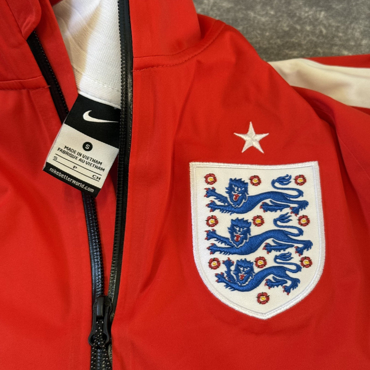 England Football Jacket Full Zip Nike Track Top Small Adults