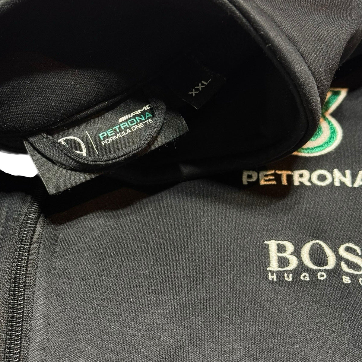 Mercedes Benz Big Logo Petronas Racing Jacket Vintage Hugo Boss Size XXL
