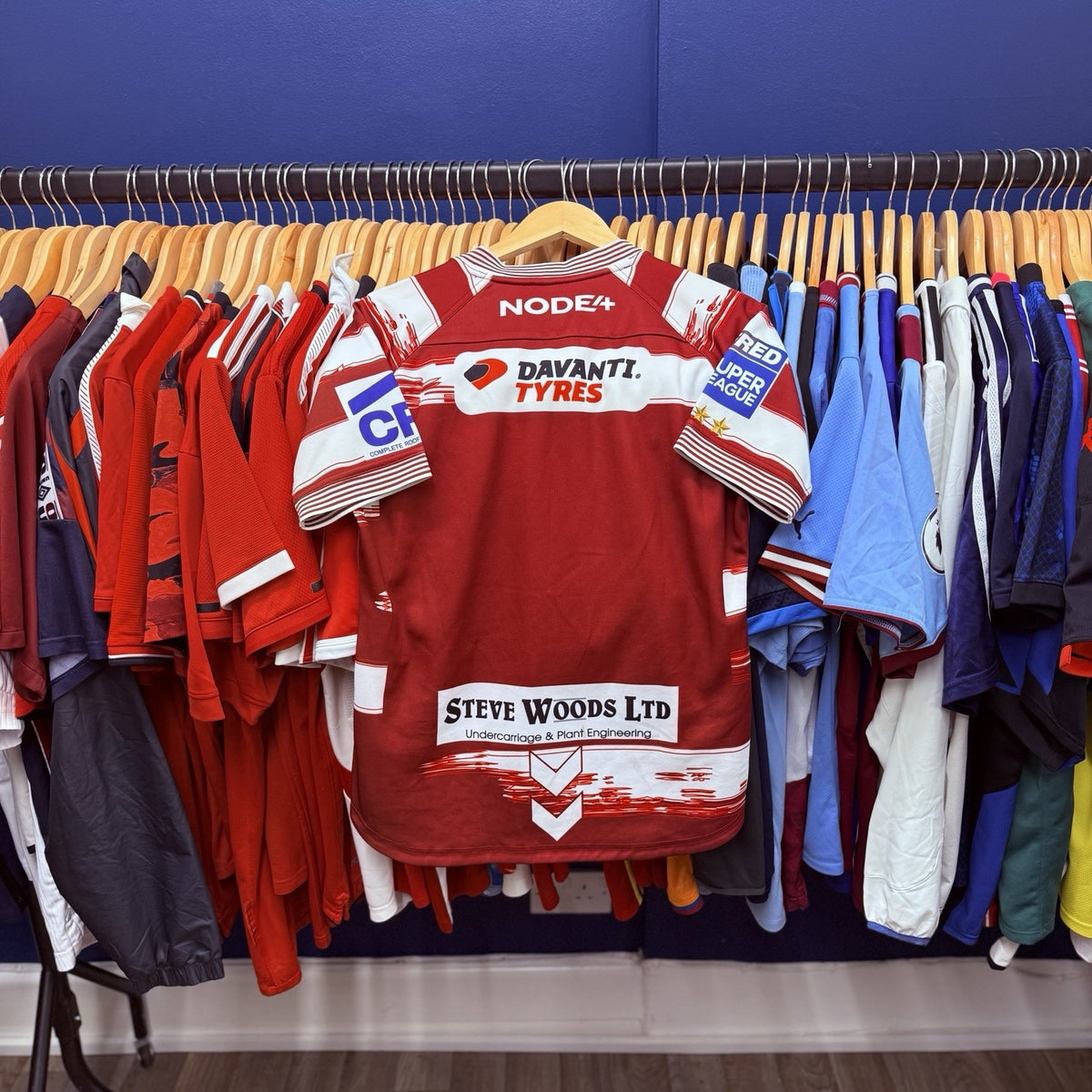 Wigan Warriors 2023 Home Rugby Authentic Jersey Hummel Shirt LARGE Woman’s