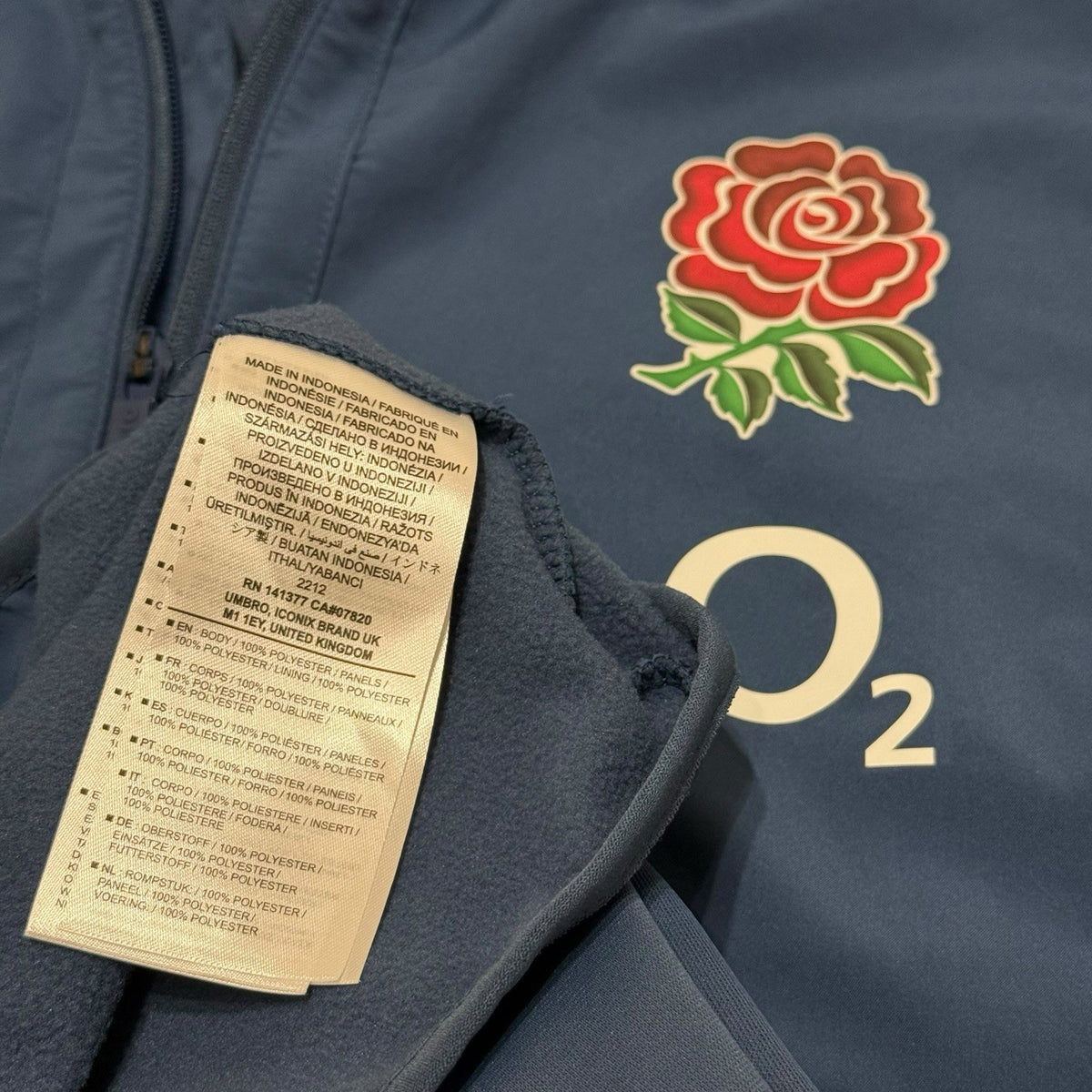ENGLAND RUGBY JACKET UMBRO TRAINING JERSEY Size 3XL