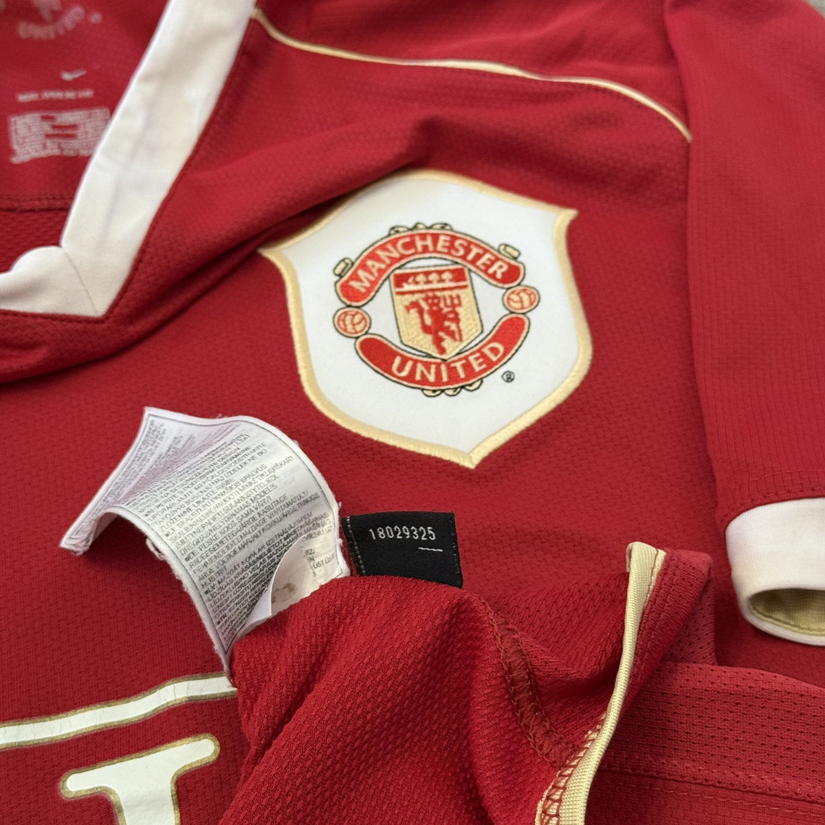 Manchester United 2006-07 Football Shirt Mens Size Small Red Home Jersey