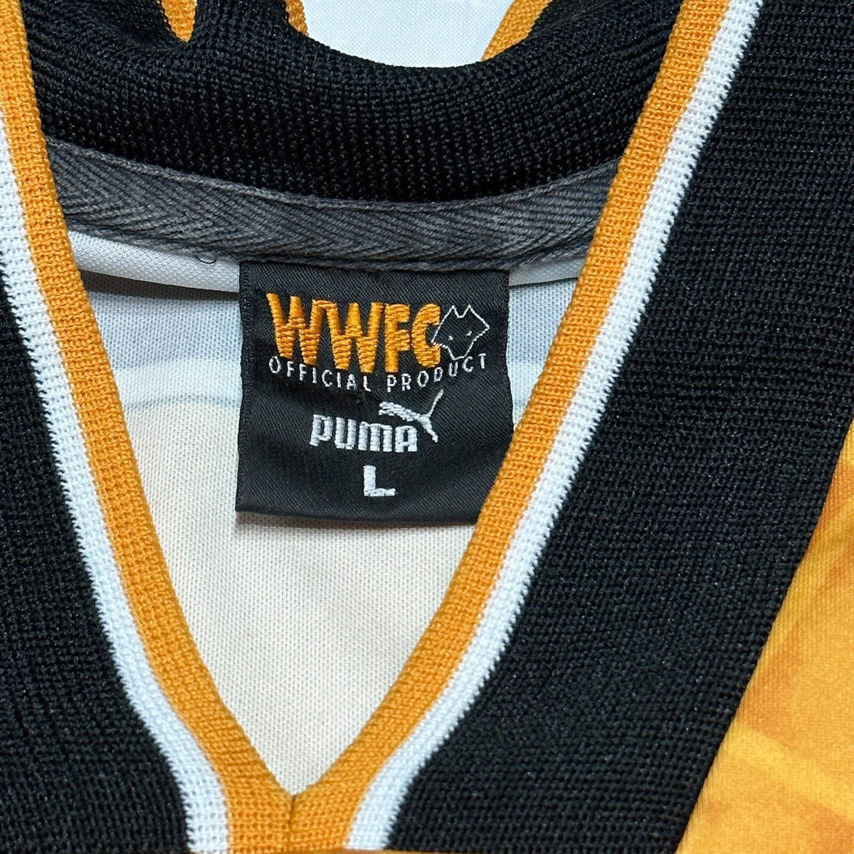 Wolverhampton Wanderers Home Football Shirt 1996/98 Large L Puma Wolves