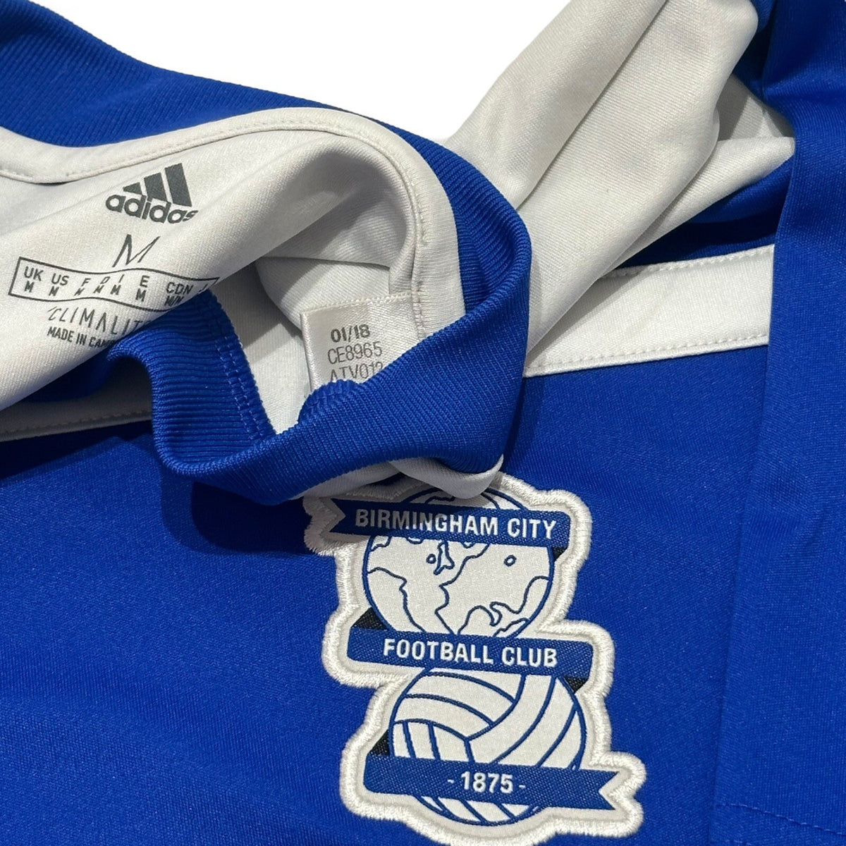 Birmingham City 2018/2019 Home Football Shirt Adidas Size Medium