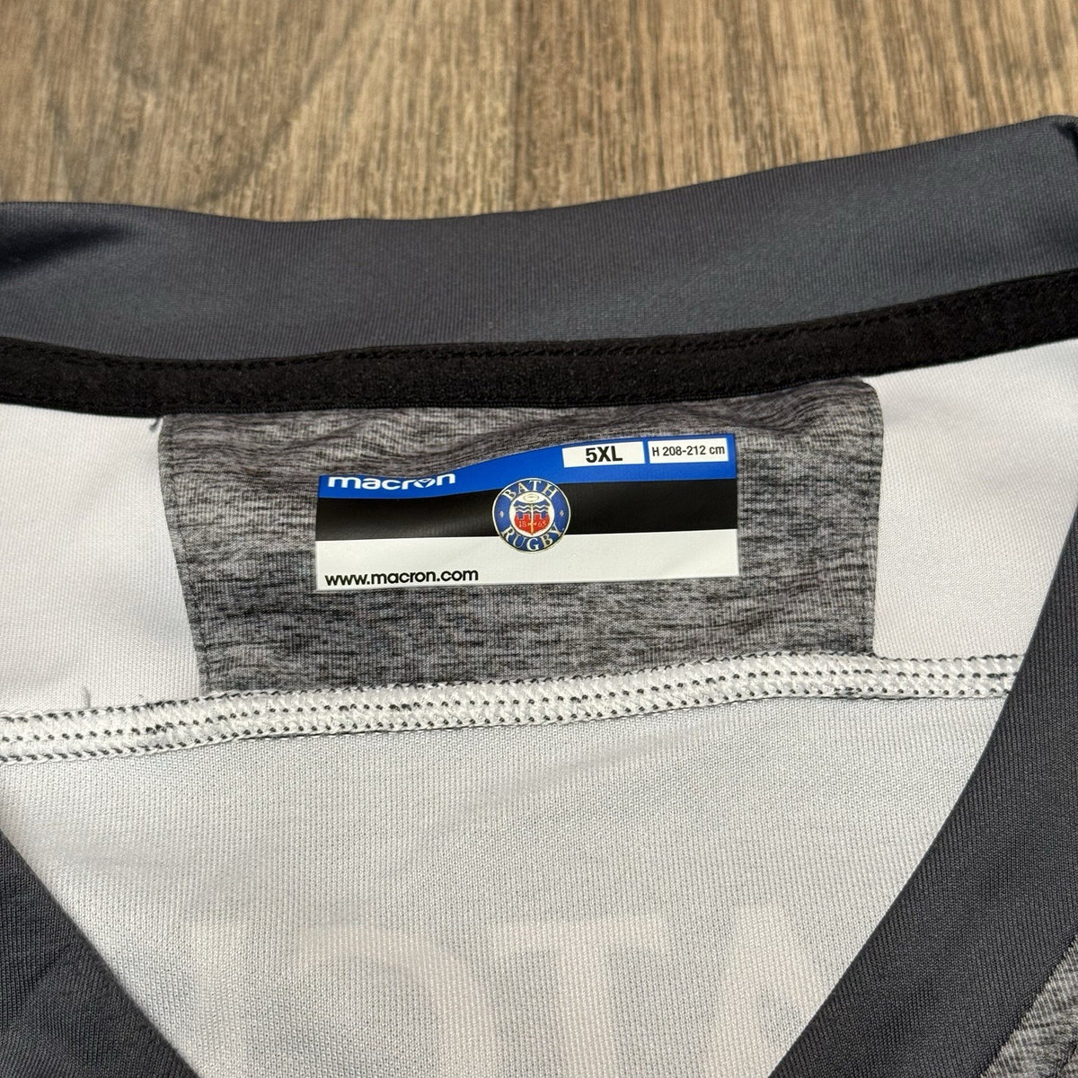 Bath Rugby Shirt 5XL Macron Jersey Authentic