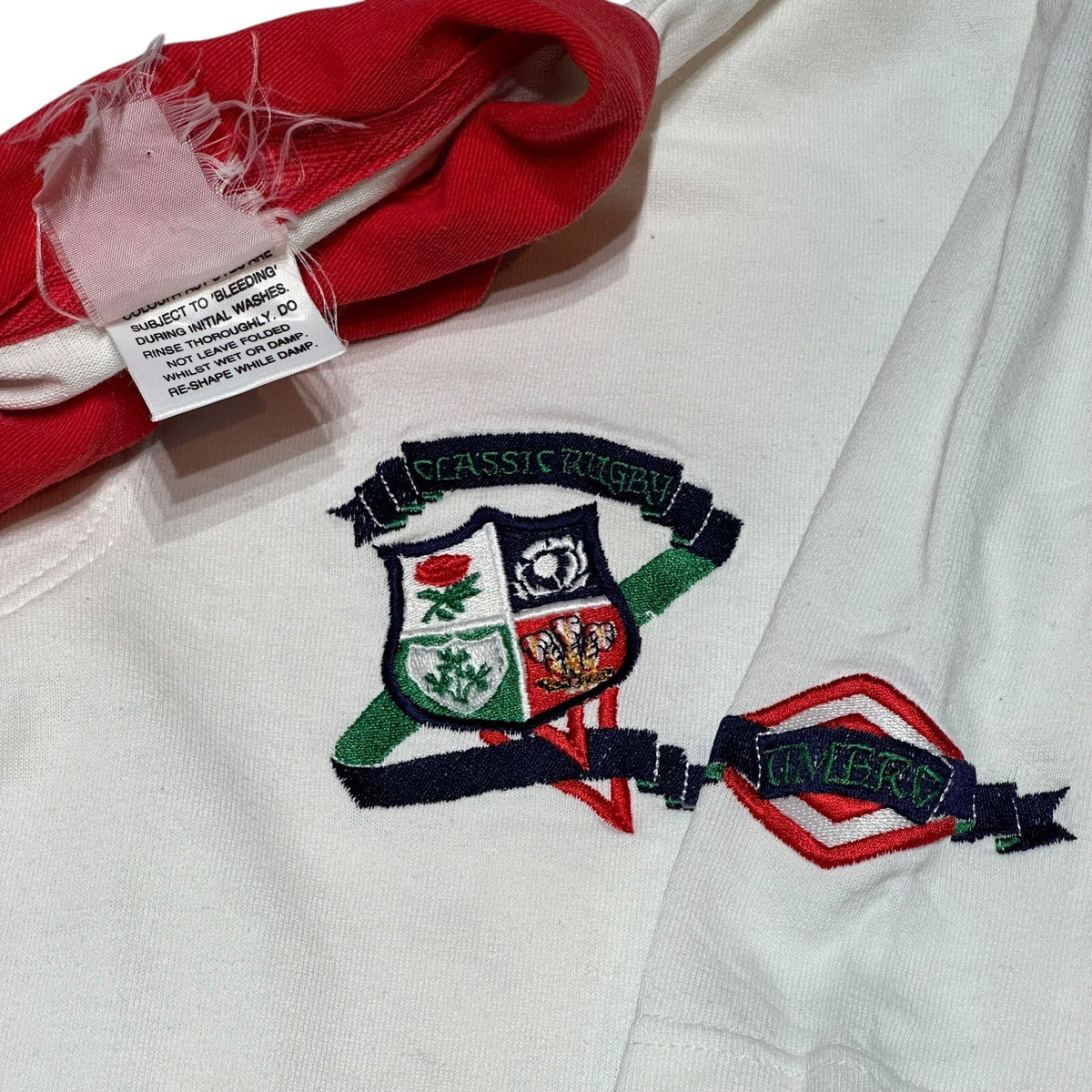 Vintage British Lions Rugby Shirt Mens M/L White Umbro 1989 Australia Union