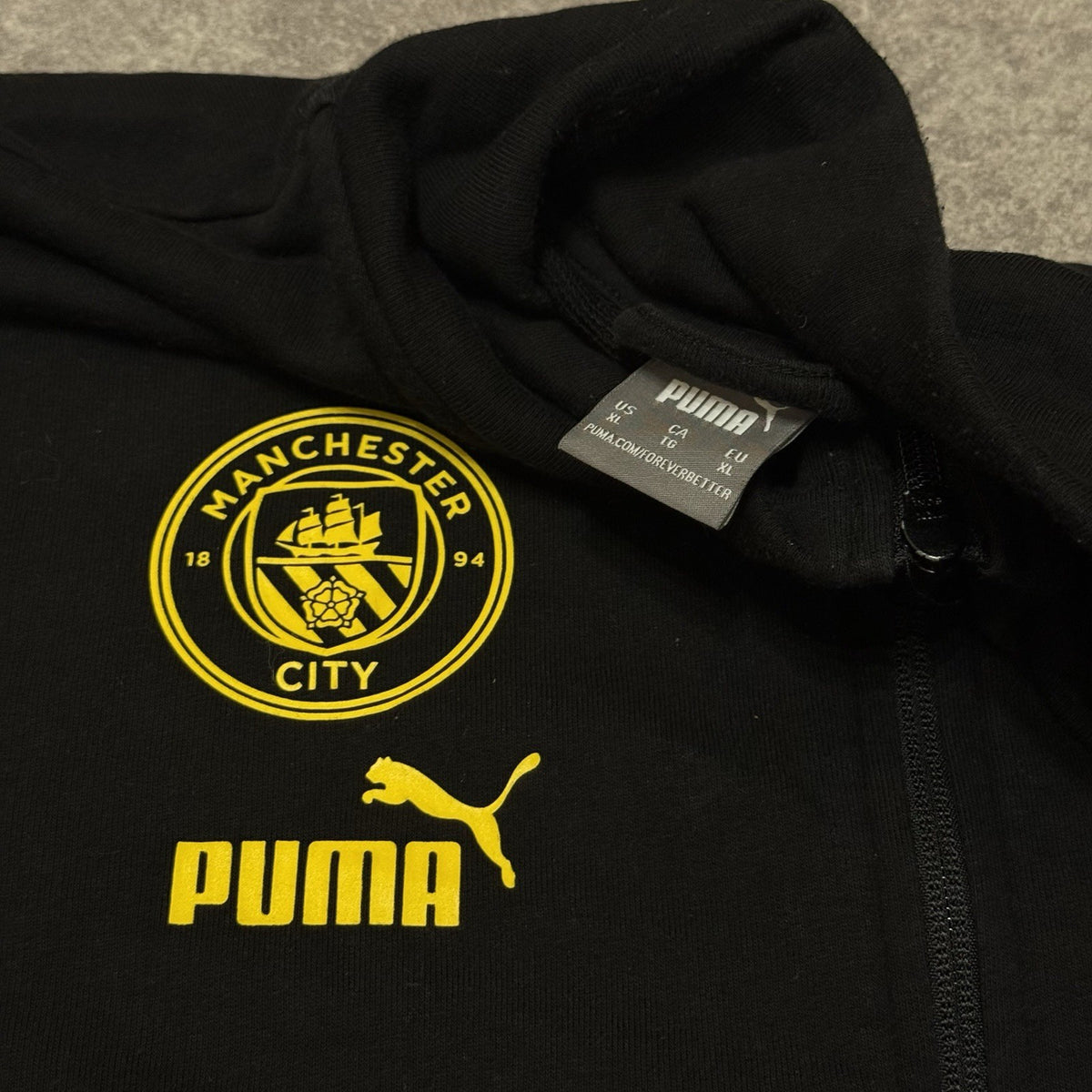 Manchester City FC Jumper Full Zip Up XL Men’s Puma Football Jacket
