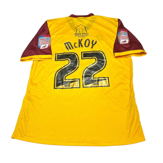 NORTHAMPTON TOWN Football Shirt Player Issue #22 McKoy Size XL ERREA