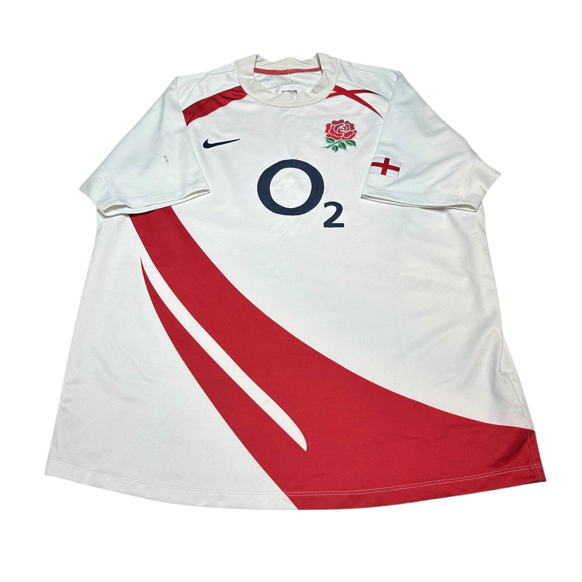 ENGLAND RUGBY SHIRT 2008/2010 RUGBY UNION JERSEY NIKE SIZE XL