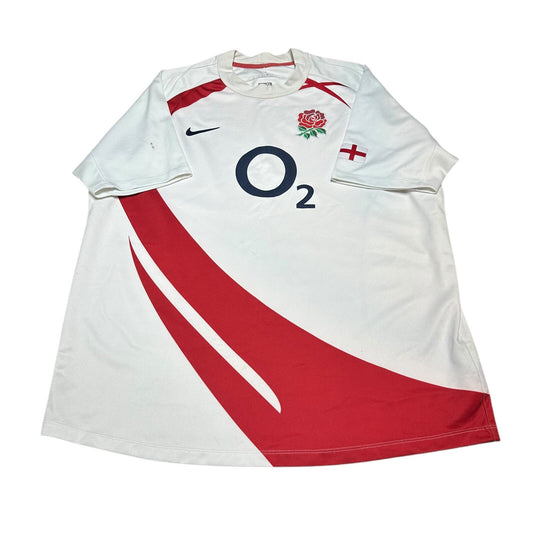 ENGLAND RUGBY SHIRT 2008/2010 RUGBY UNION JERSEY NIKE SIZE XL