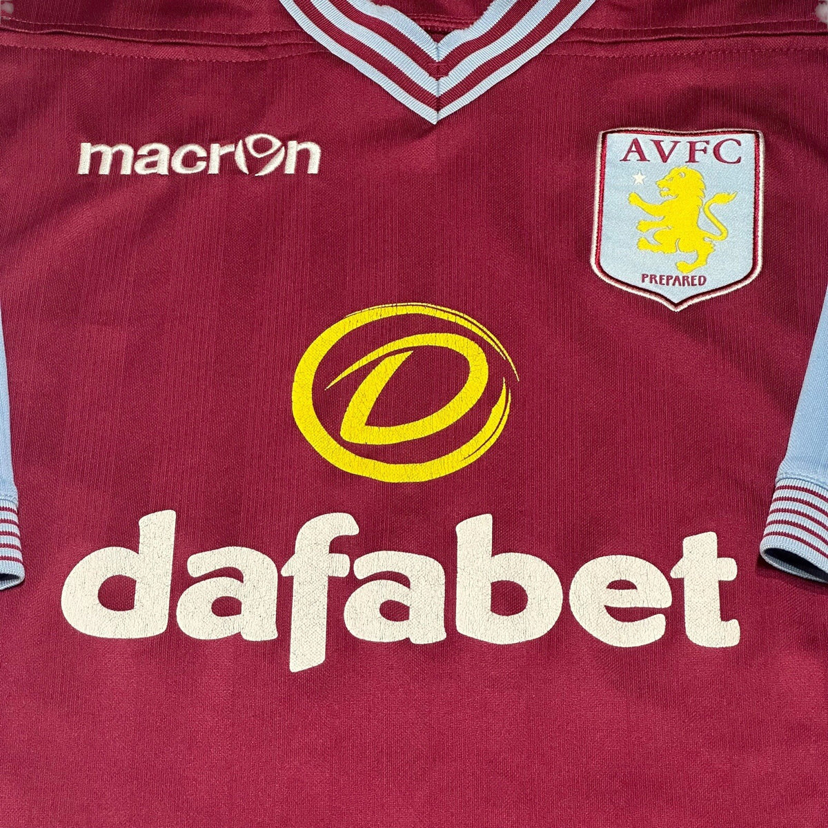 Aston Villa FC Soccer Football Macron 2013/2014 Home Shirt No Size Fits Large