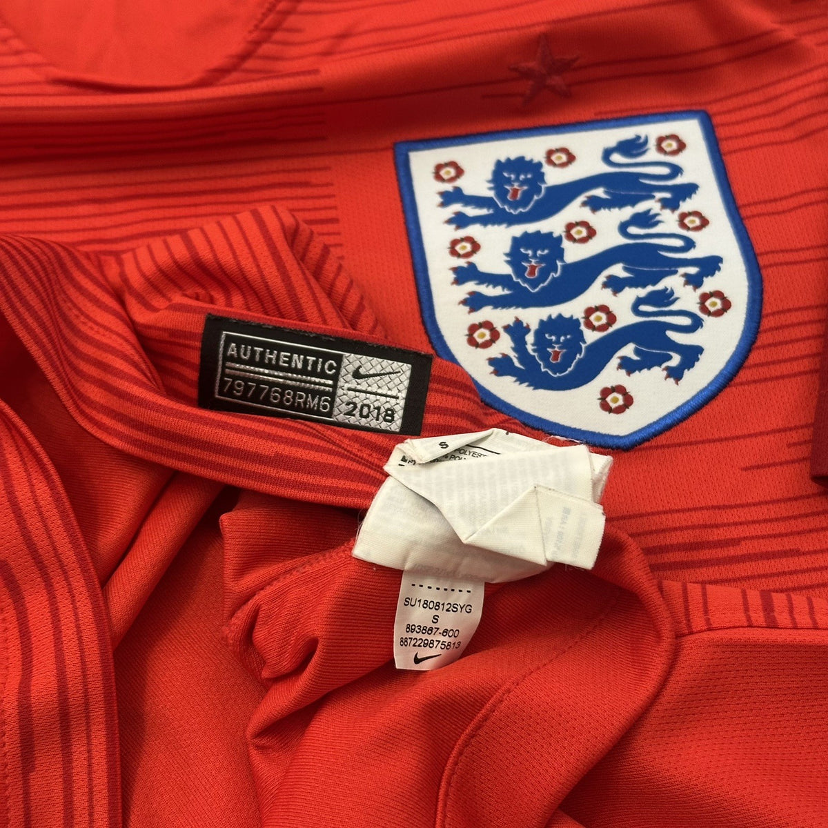 England Football Shirt Jersey 2018/19 Away Small Adults