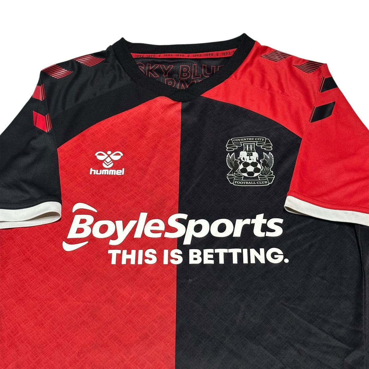 COVENTRY CITY 2020/2021 AWAY FOOTBALL SHIRT JERSEY SIZE SMALL HUMMEL
