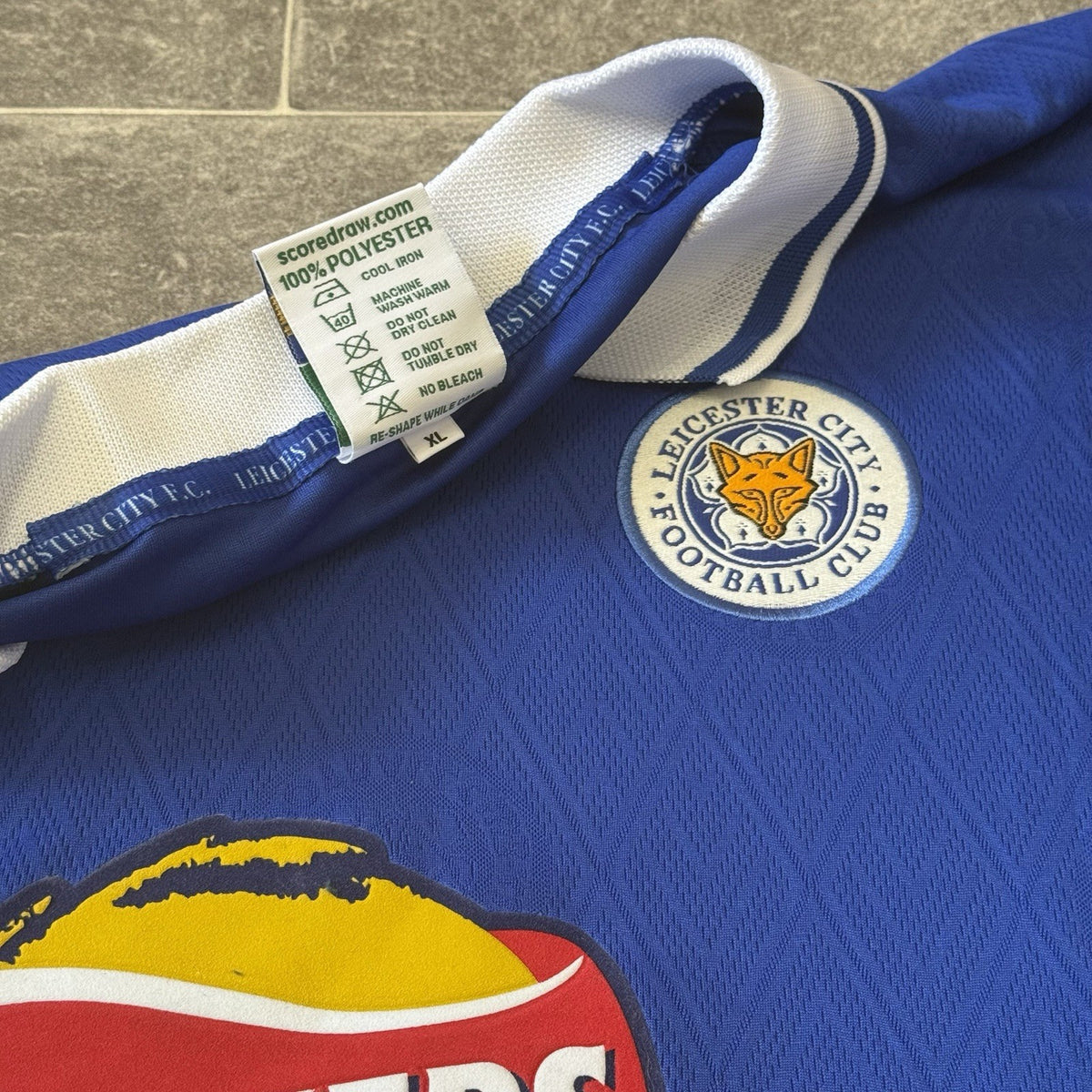 Leceister City 1998 2000 Home Shirt Size XL Extra Large Scoredraw