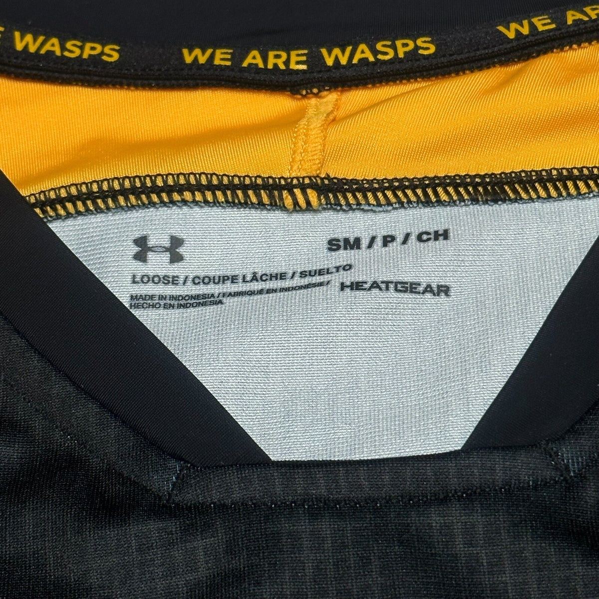 Wasps Rugby Union Home Shirt Size Small Under Armour Jersey