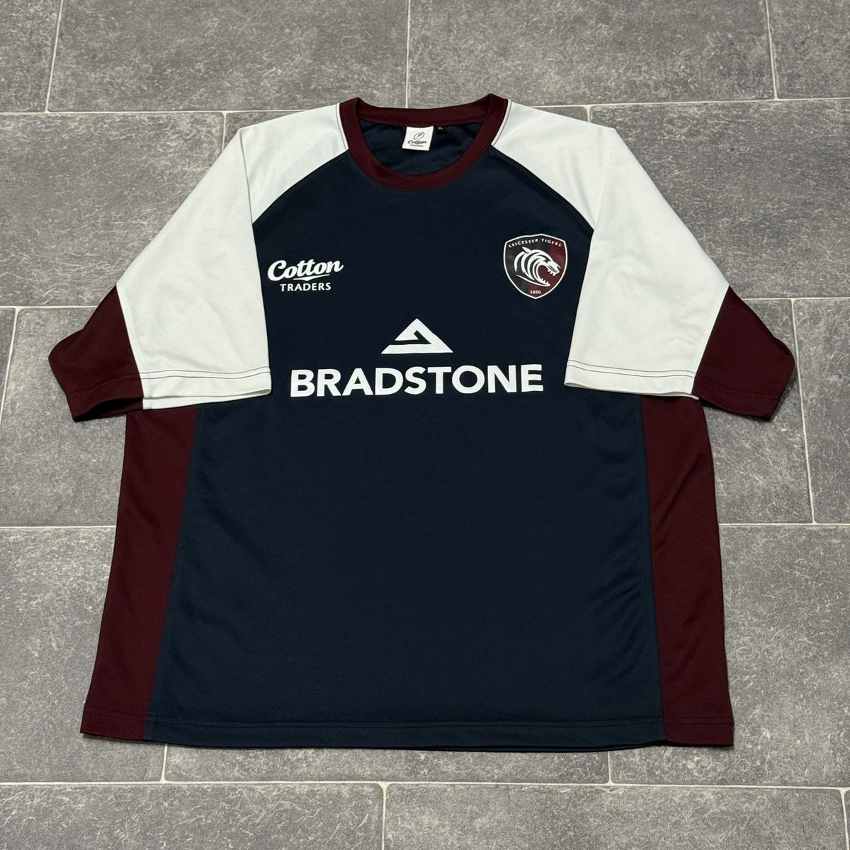 LEICESTER TIGERS 2007/08 RUGBY UNION JERSEY AWAY TRAINING SHIRT XL ADULT