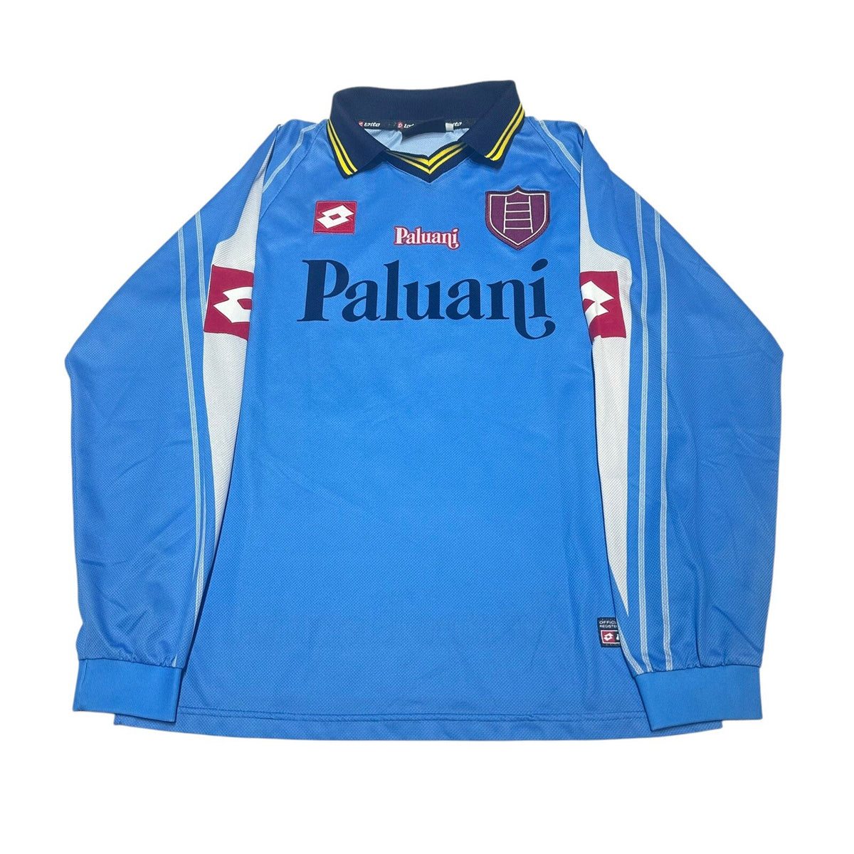 Vintage Chievo Verona Football Shirt Mens Small Blue Lotto 2003/04 Third Kit