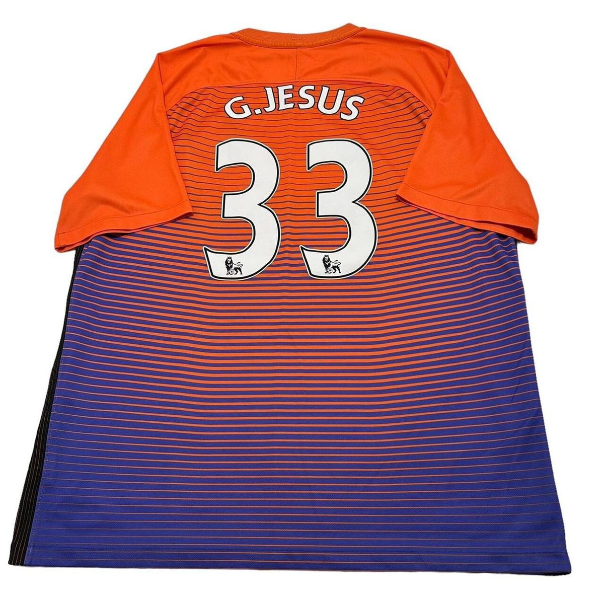 Manchester City Football Shirt 2016/17 3rd Jersey Size XL 33 Jesus