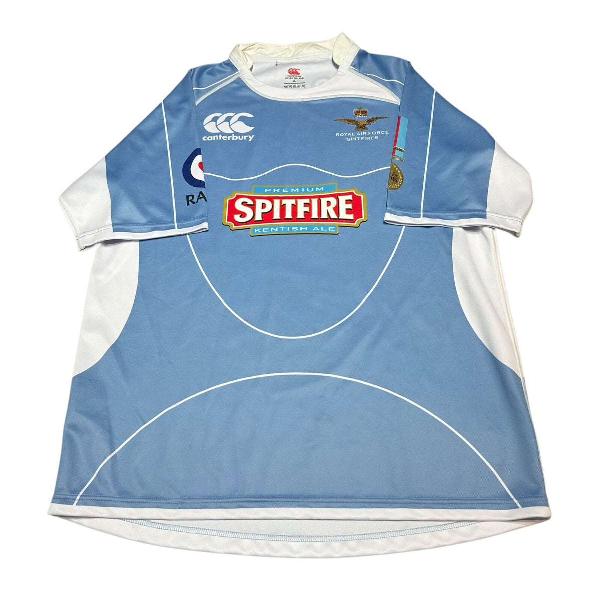 Cantebury Royal Air Force Rugby Shirt XL Jersey Spitfire Rugby 7s RAF