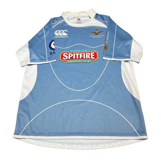Cantebury Royal Air Force Rugby Shirt XL Jersey Spitfire Rugby 7s RAF